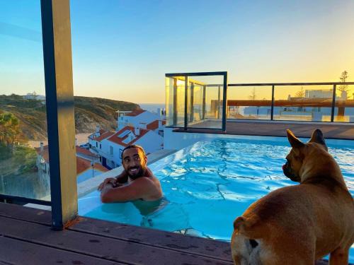 Zambujeira do Mar Apartment | Apartment T3, sea view, swimming pool- Casa do Mar