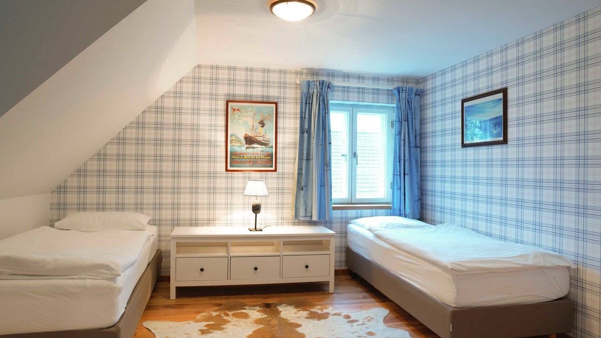 Dalwitz Apartment | Apartment terrace view (6 pers.) - FerienGut Dalwitz Verwalterhaus