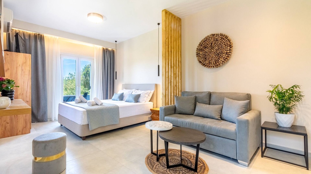 Almiros Beach Apartment | Apartment 'Villa Maria 2' with Sea View, Wi-Fi and Air Conditioning
