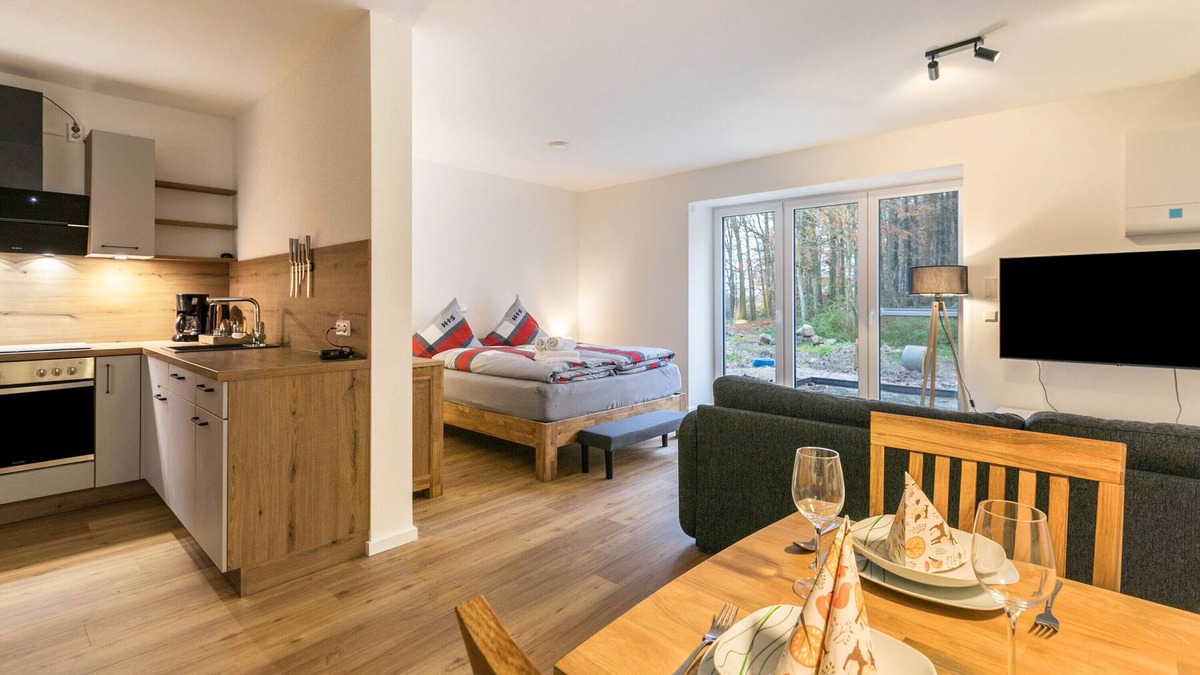 Husbyholz Apartment | Apartment 'Willewatt 1' with Private Terrace, Shared Garden and Wi-Fi