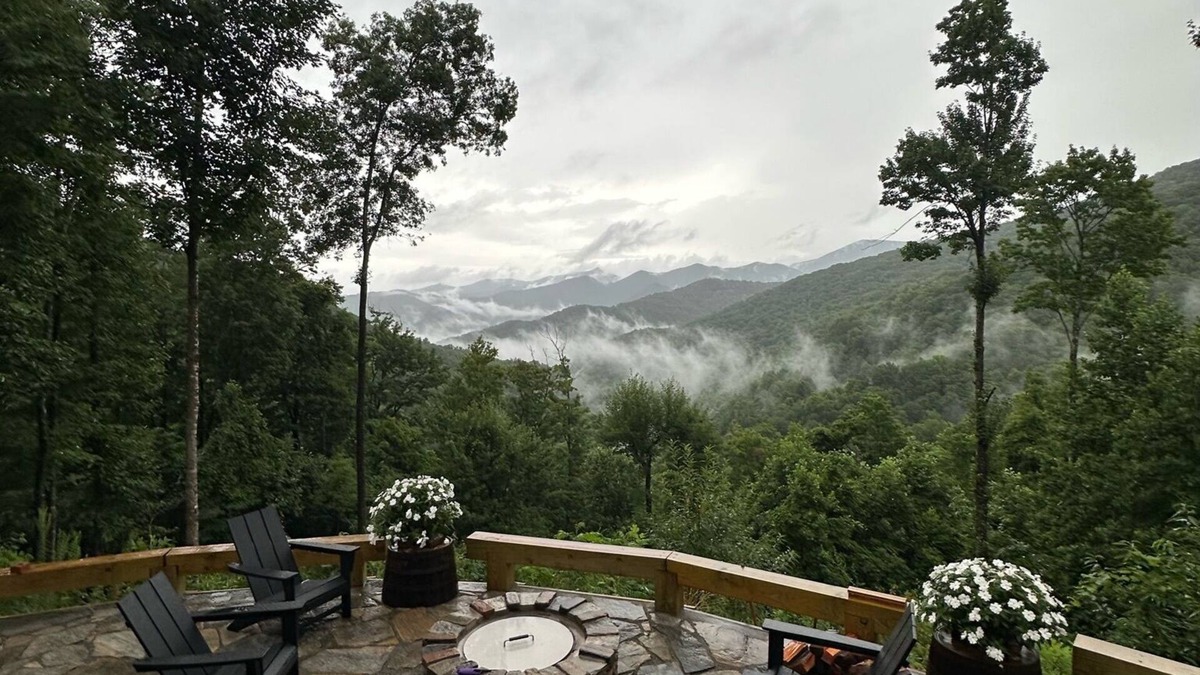 Barnardsville Cabin | Appalachian Rainforest Oasis- breathtaking views surrounded by National Forest