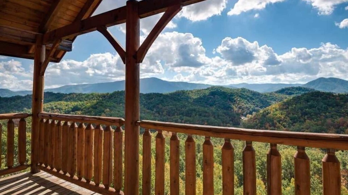 Gatlinburg - Pigeon Forge Cabin | Appalachian Villa: Unobstructed View Of Smoky Mountain
