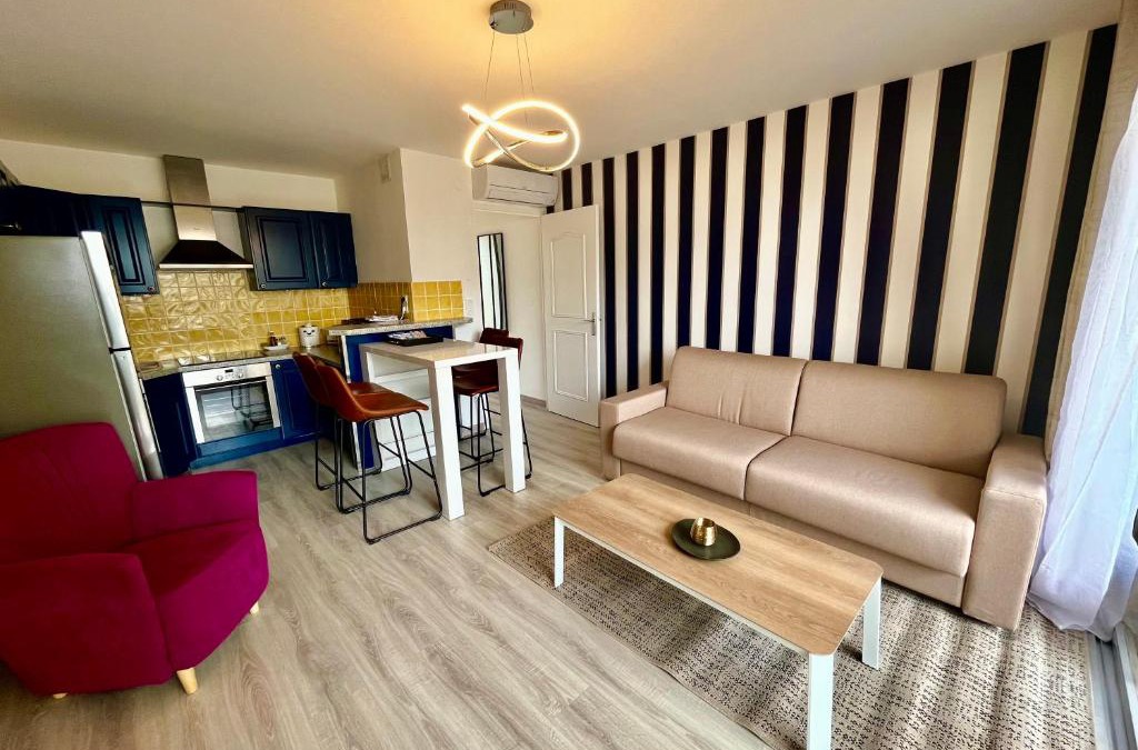 Le Port Apartment | Appart cosy calme Coté port & plage Canet