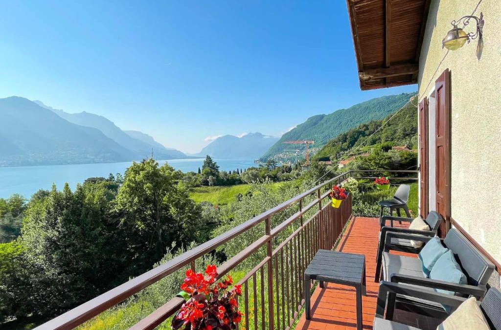 Visgnola Apartment | Appartamento Tivano, balcone con vista lago