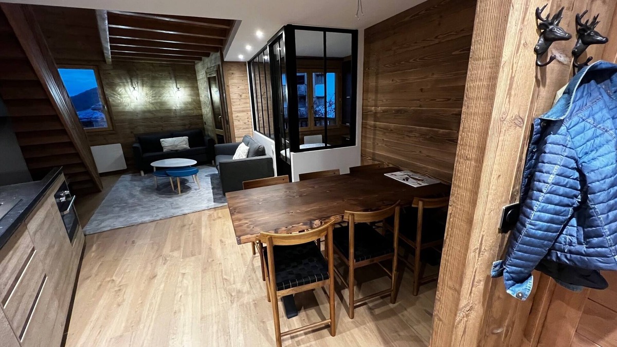 Les Avanchers-Valmorel Apartment | Appartement Duplex Type Chalet Contemporain, 3 ch 2 Sdb, 6/7pers, Skis aux Pieds