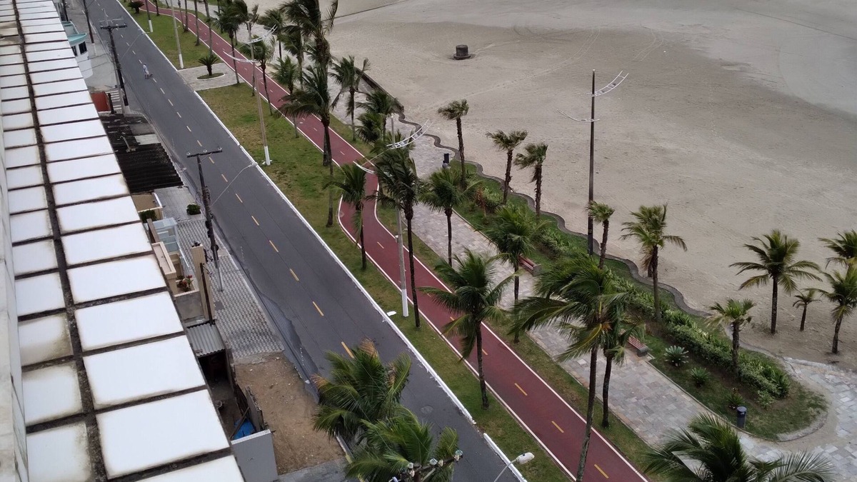 Jardim Imperador Apartment | Apt Pé na Areia 2 bedrooms 2 bathrooms in front of the sea Wi-Fi 250 Mb Up to 10x without interest card