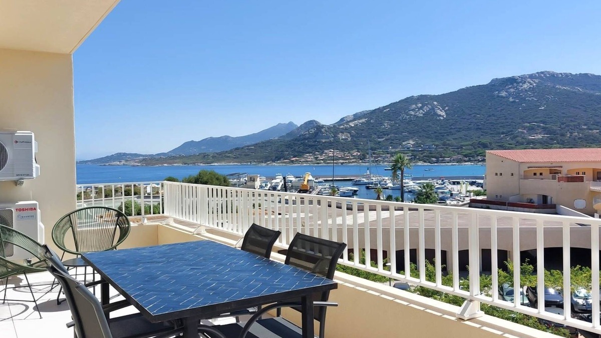 Marine de Saint Ambroggio Apartment | Aranciu - Appt climatisé vue mer