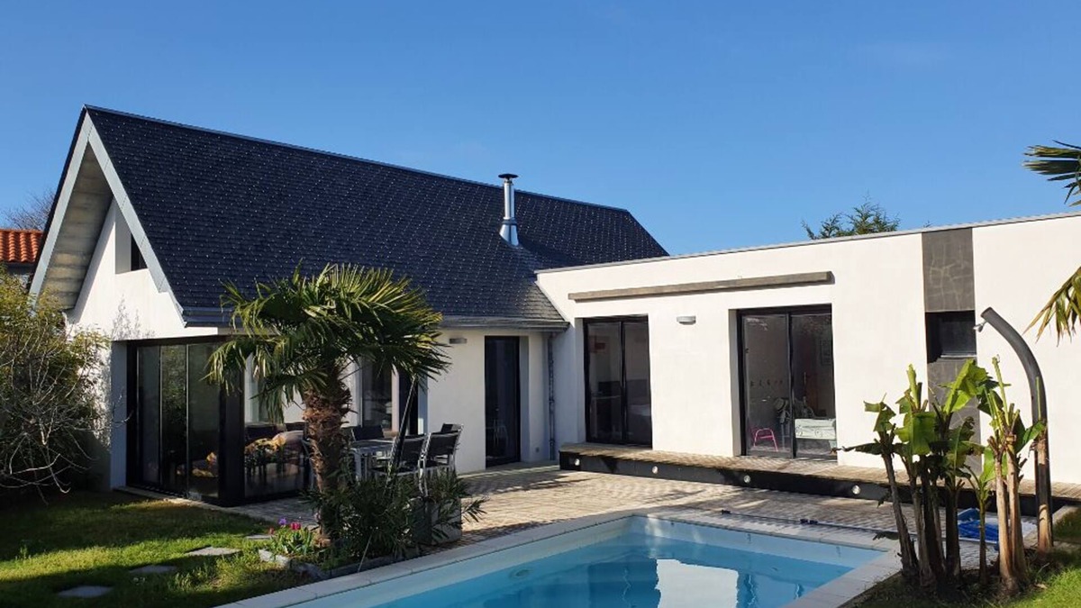 La Bernerie-en-Retz House | Architect-designed villa - Beach - 5mn from center of Pornic - Heated pool
