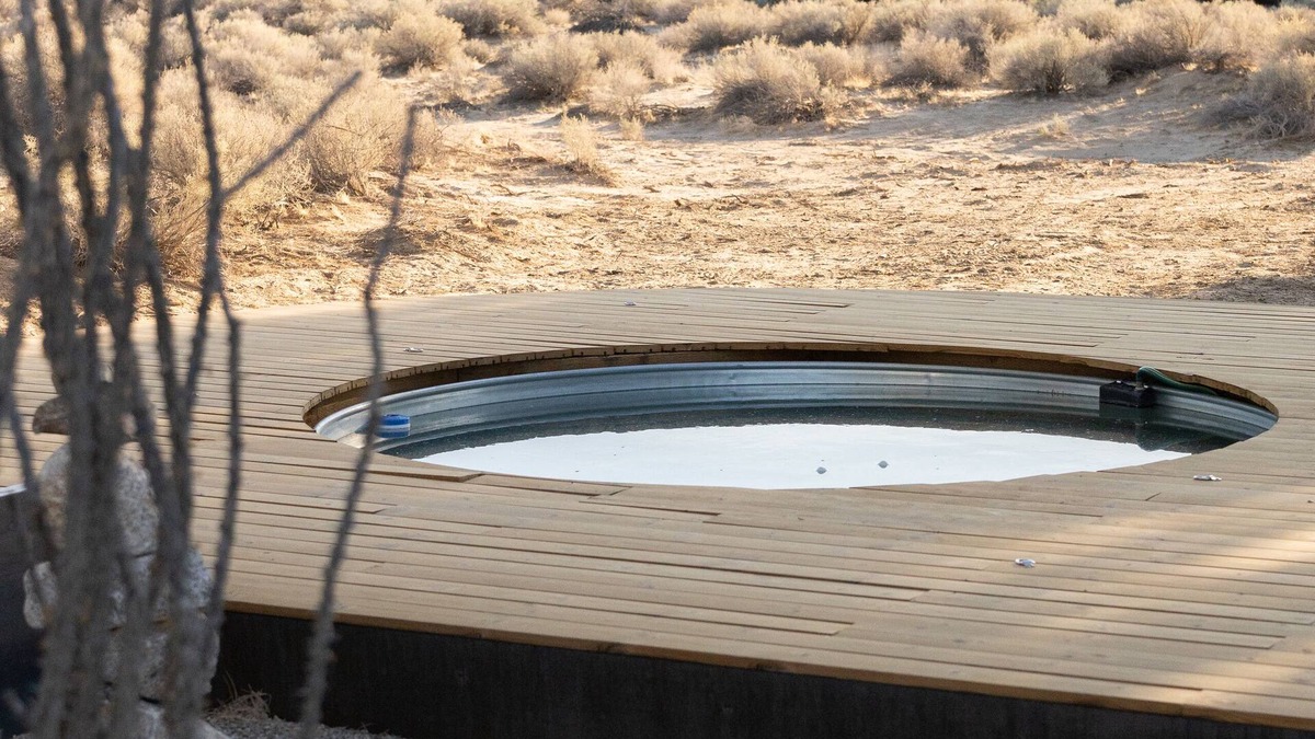 Twentynine Palms House | Arro Dunes - Rustic Cabin in the Desert - Wood burning hot tub - Cowboy pool