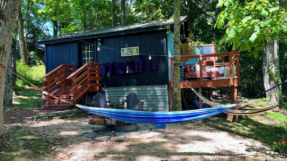 Sparta Villa | Artist Cabin On the River, Sparta! #hiking #waterfalls