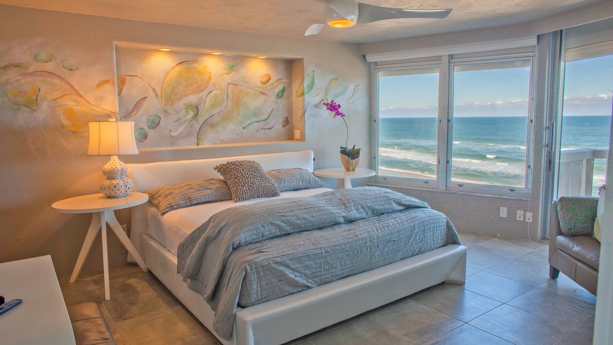 Ormond-by-the-Sea Condo | Artist owned 7th floor paradise! DIRECT Oceanfront! Meet an Octopus! 🐙