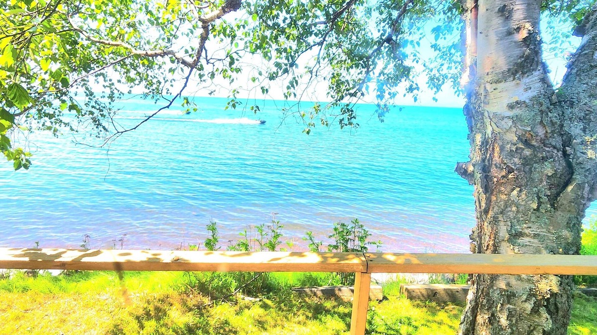 Houghton County Cabin | Artistry view of Lake Superior in authentic cottage will have you refreshed