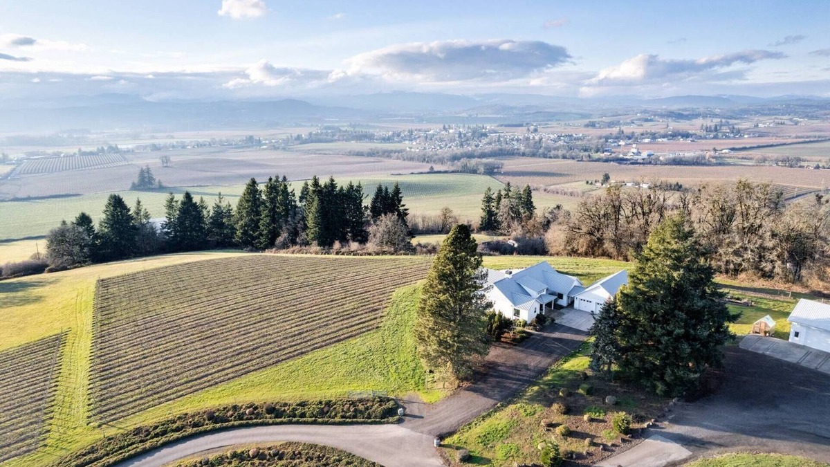 Yamhill House | Astounding Panoramic Vineyard and Valley Views, 3 Bedrooms w/En-Suite Baths, Bocce Ball, Fire-Pit