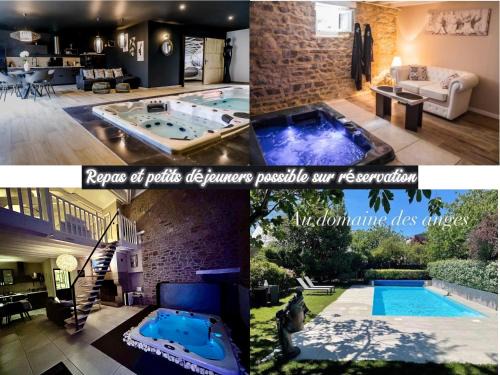 Bain-de-Bretagne House | Au domaine des anges, 3 gîtes luxueux avec Jacuzzi privatif, sauna, mini-piscine, piscine extérieure chauffée en saison