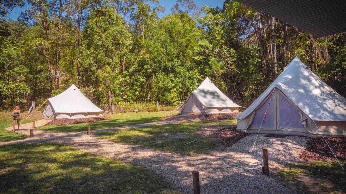 Verrierdale Cabin | Aura Glamping Tent: Eco Stay w/Private Bathroom & Nature Views Near Noosa