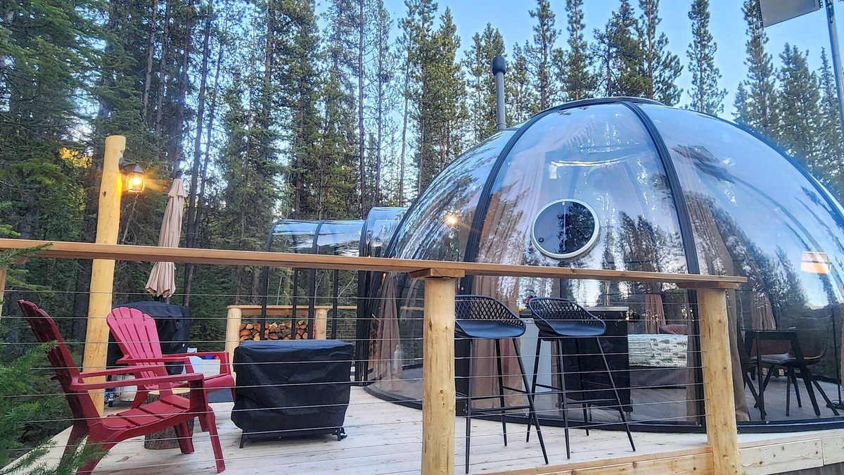Rock Lake House | AuroraSphere Transparent Dome on Wilderness Trail -Secluded with Vista Views