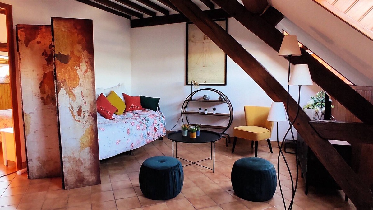 Pouilly-sur-Loire Apartment | Aux Nids d'Hirondelles, View of the Loire apartment for 6 people in Pouilly sur Loire