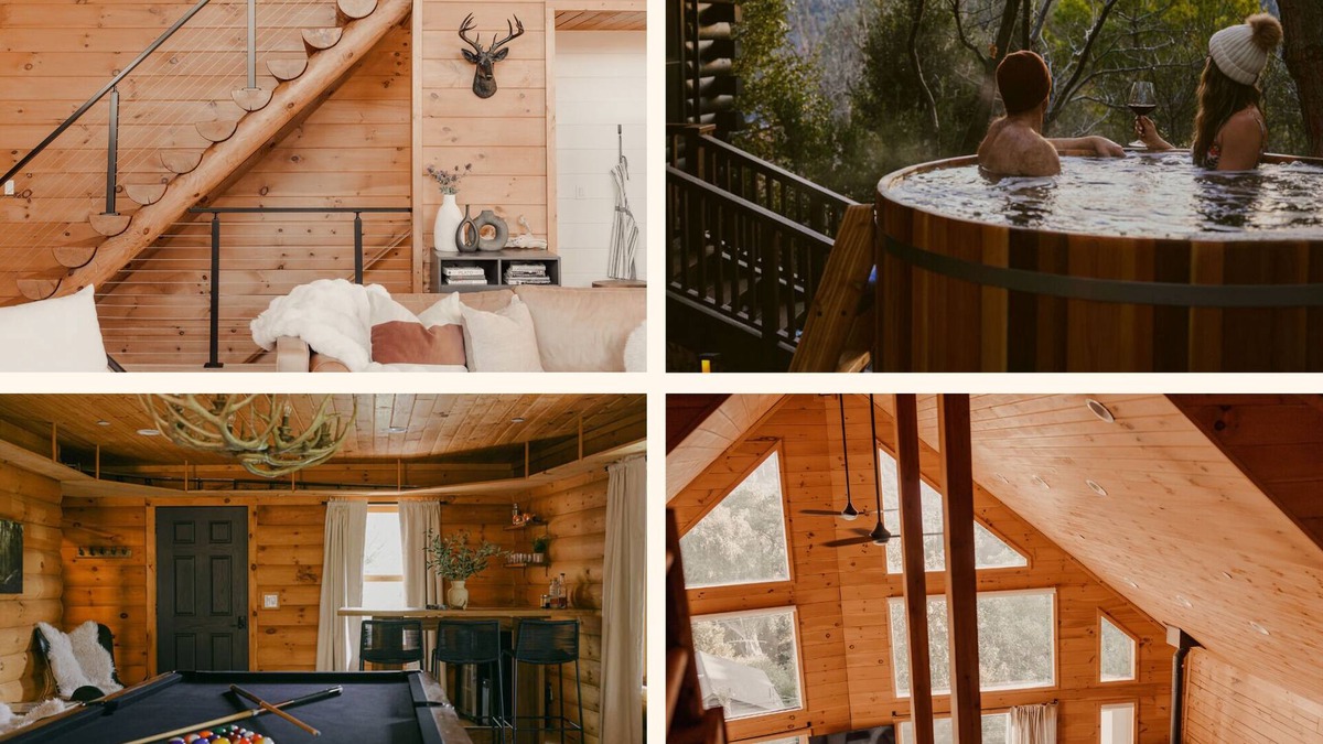 Julian Cabin | Award-winning A-frame in Julian, Luxe interiors, epic views, cedar tub and total mountain serenity.
