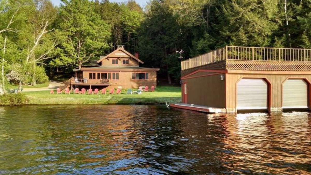 Saranac Lake House | B's Hive on on the shores of Lower Lake