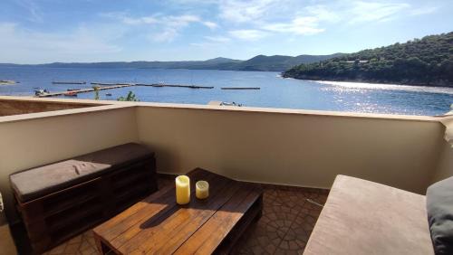 Pirgadikia Apartment | Balcony in the Aegean Sea