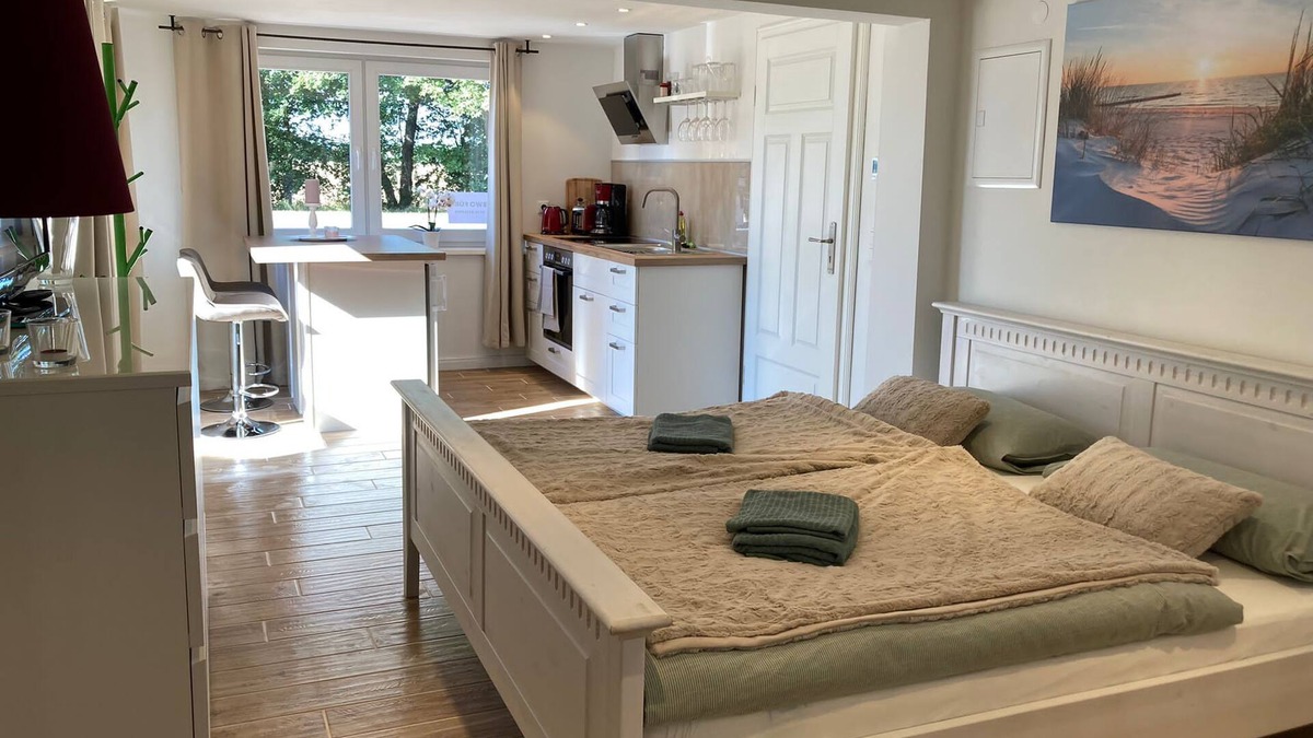 Nienhagen Apartment | Baltic Sea, 1-room vacation apartment for 2 people in the Baltic Sea resort of Nienhagen, 5 minutes to the beach