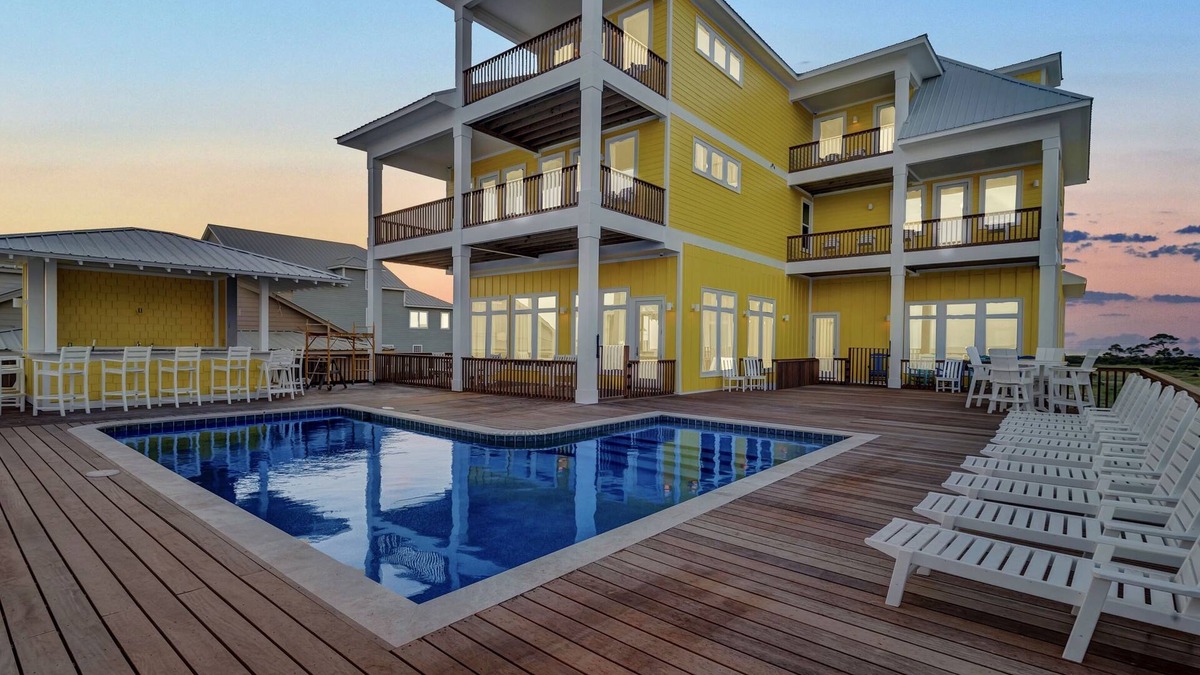 Southpointe House | Banana Cabana 2.0. Luxury, Gulf Front, 3 story beach house with private pool.