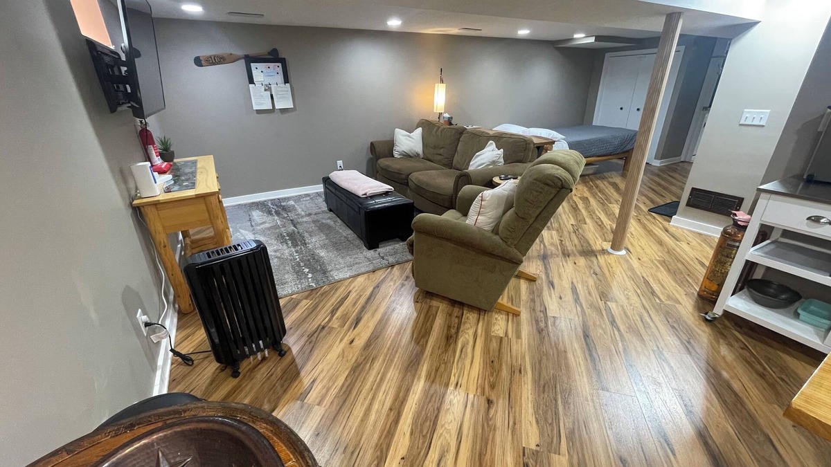 St. Louis Park Apartment | Basement guest suite in a quiet home. Safe and family friendly neighborhood