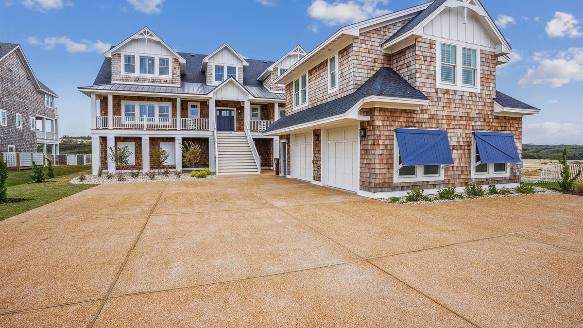 Pine Island House | Basnight - Beautiful New Construction Oceanfront Home with Elevator, Theater, Gameroom and Ocean Views!