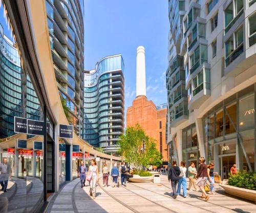 Queenstown Apartment | Battersea Power Station 2Bed 2Bath, Riverside Balcony Terrace, AC, 1000MB internet speed