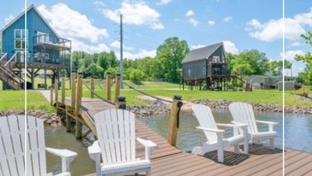 Rhodhiss Cottage | Beach cottage on the Catawba River with lots of outdoor space!