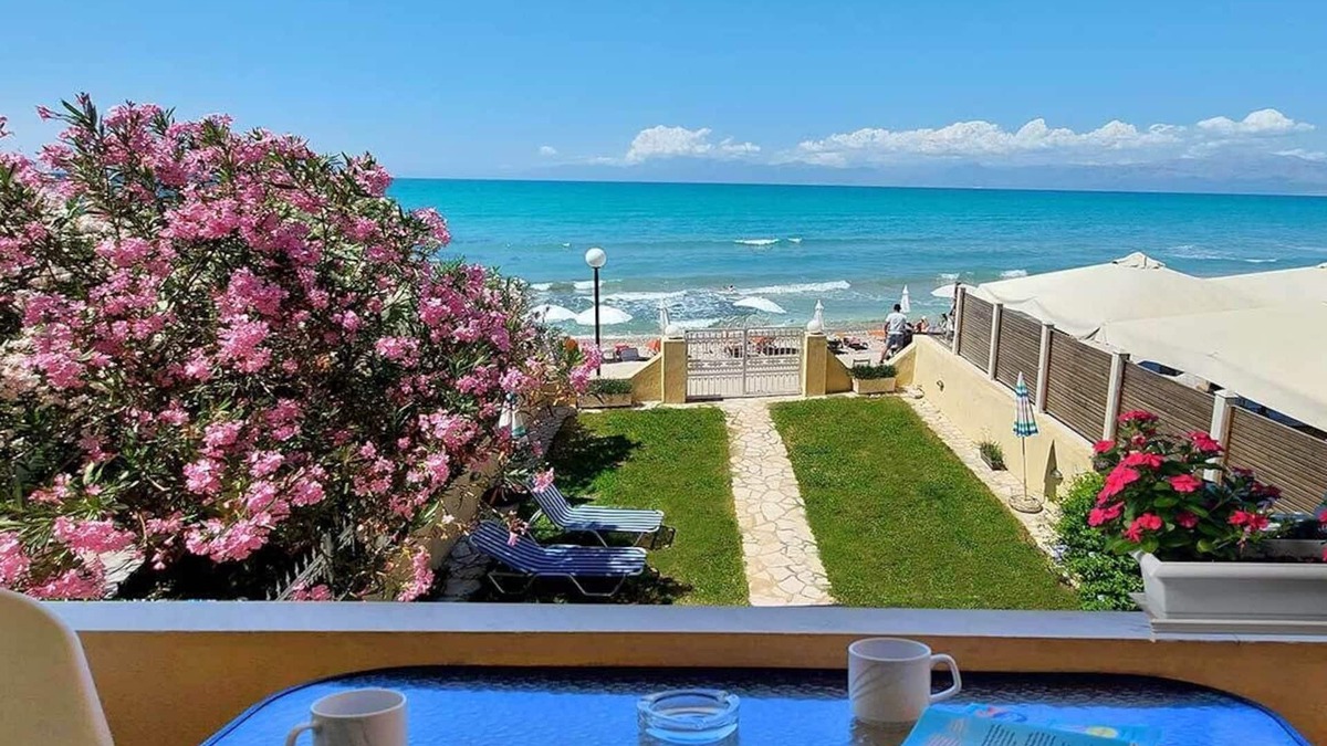 Acharavi Apartment | Beach Front, Directly On The Beach, Upper Floor Apartment - "SUN"