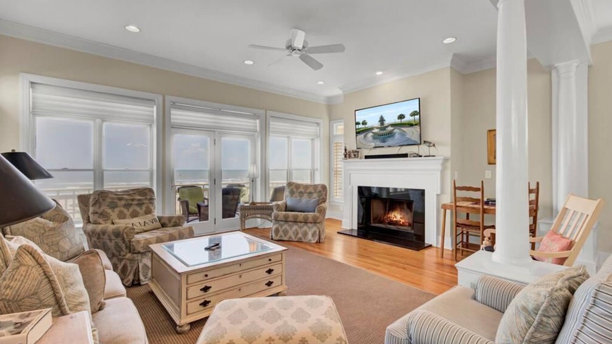 Isle of Palms House | “Beachburgh” at 63 Grand Pavilion|Spectacular Oceanfront Views from Three Decks|Two Living Areas|.