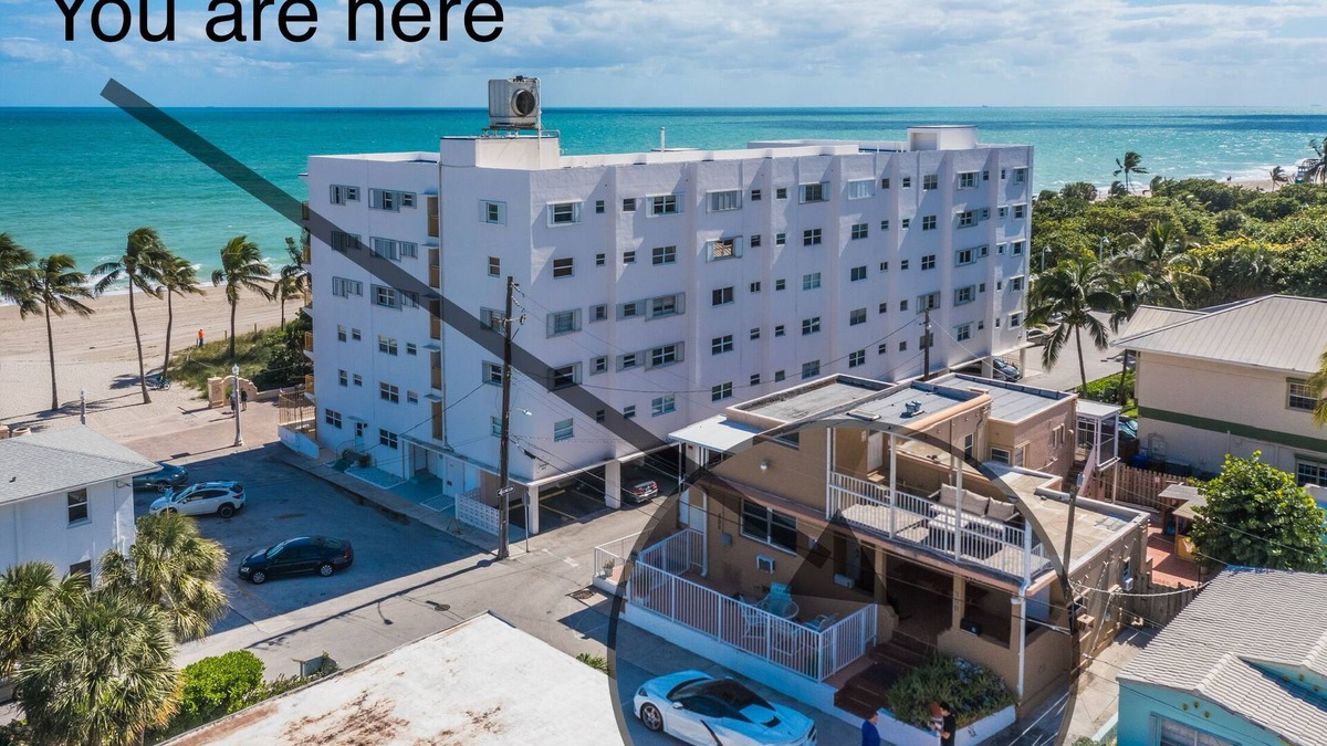 Hollywood South Central Beach Apartment | Beachfront 1BR/1BA/Ocean View Patio and Free Parking