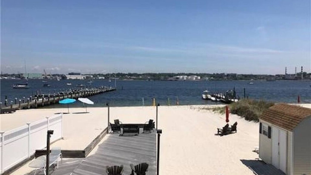 New London Apartment | Beachfront Bliss: Water Front, Steps to Sand, Minutes from Dining & Attractions!