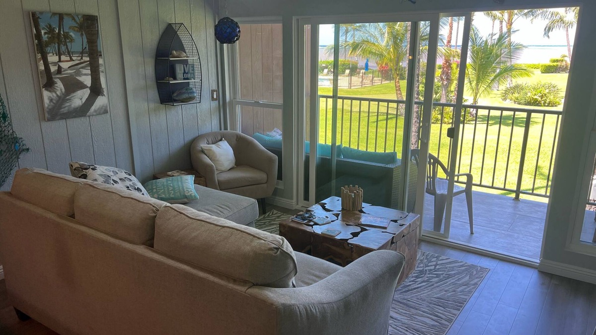 Kaunakakai Condo | Beachfront condo, completely remodeled in a serene setting with views of Lanai!