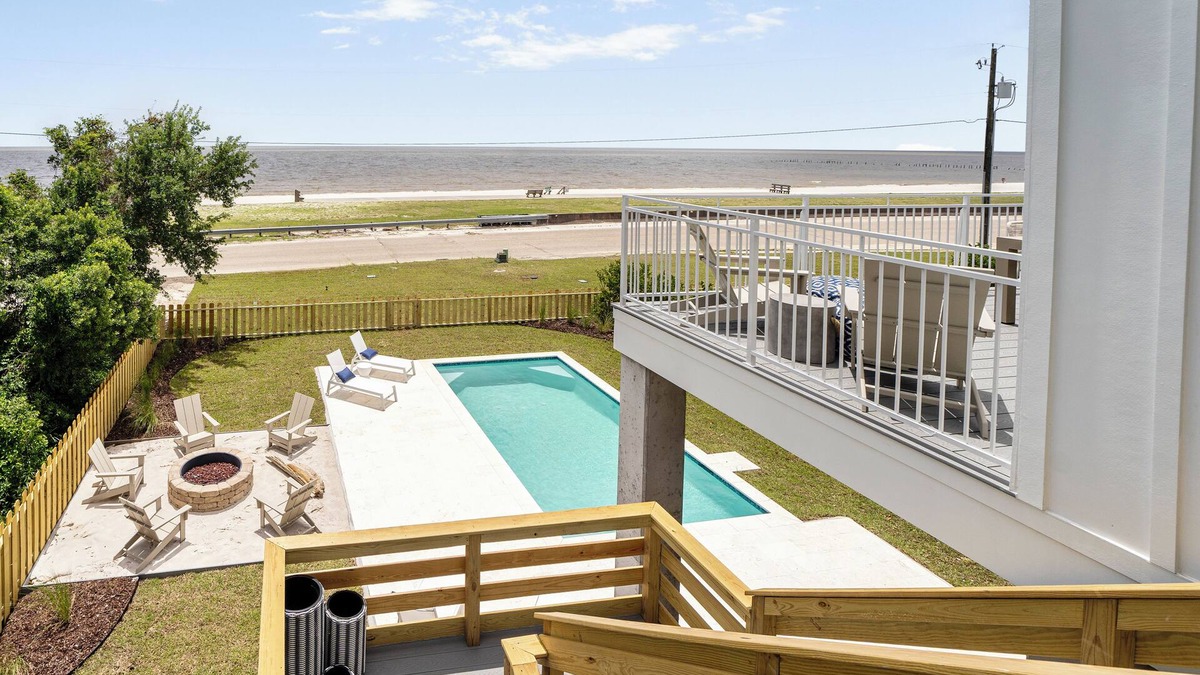 Henderson Point House | Beachfront Luxury Home - Pool, Firepit, VIEWS!