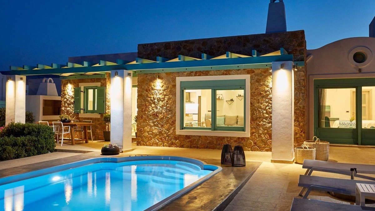 Monolithos Villa | Beachfront Santorini Villa | Villa Almyriki | 3 Bedroom | Private Pool |.