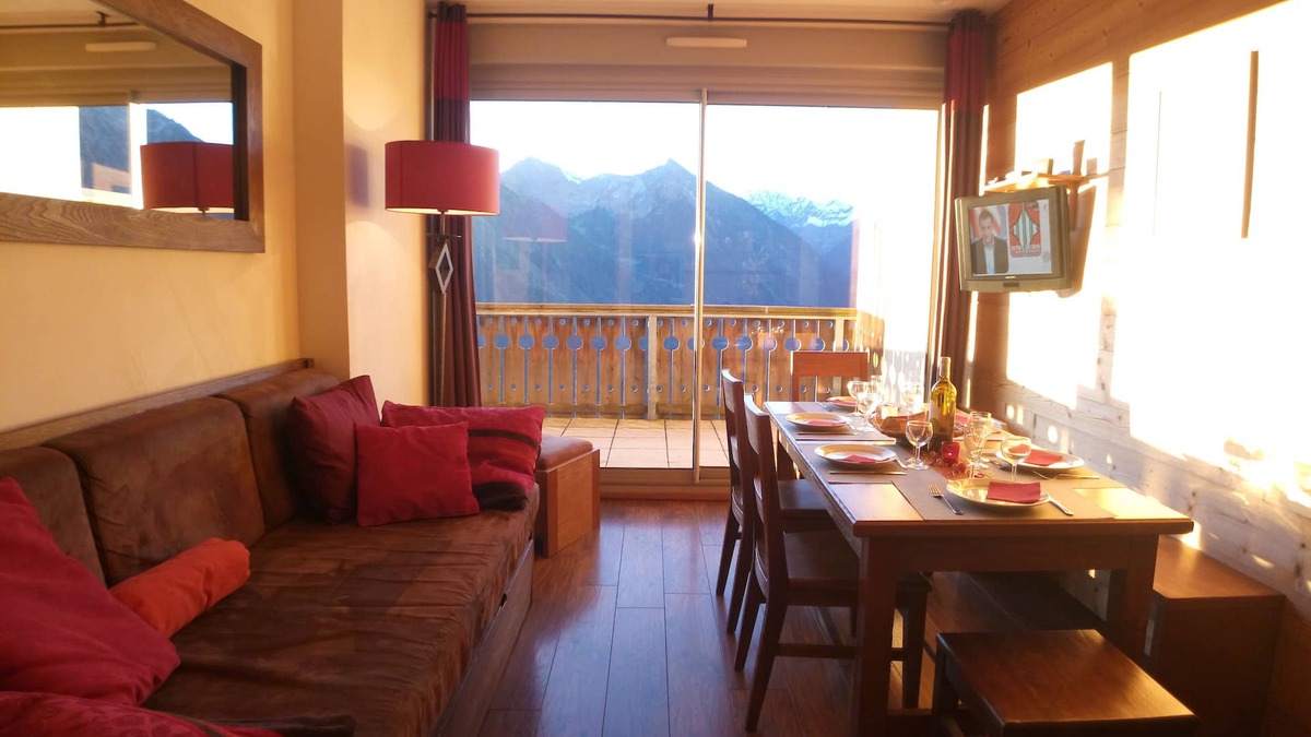 Saint-Lary-Soulan Apartment | Beau T2 Cabine, Prestige residence, Mountain view, Foot slopes, Swimming pool, Sauna .