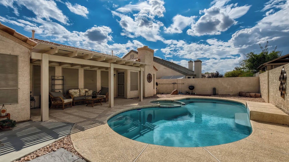 North Las Vegas House | Beautiful 1 Story Pool Home!
