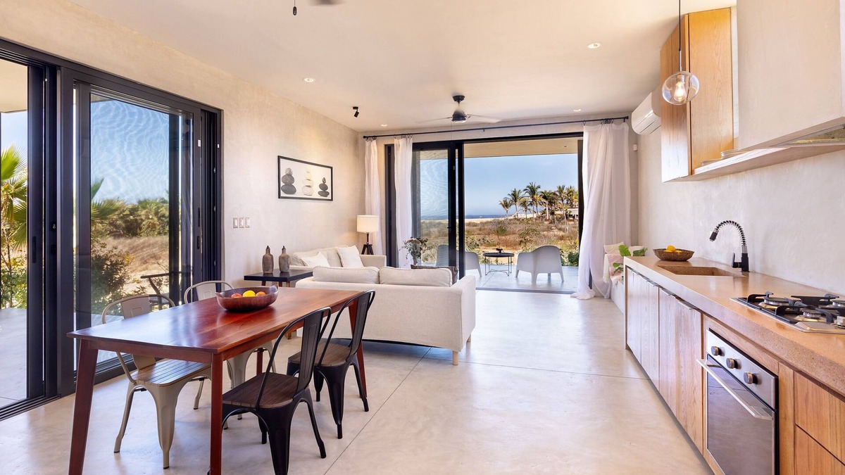 Todos Santos Apartment | Beautiful 1st Story Front-Row Beach Located Condo with Unobstructed Ocean Views