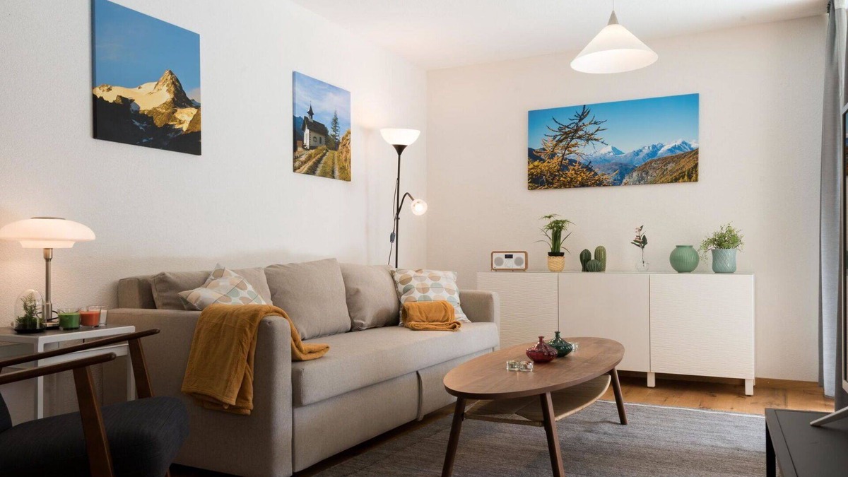 Saas-Balen Apartment | Beautiful apartment for 3 guests with WIFI, TV, balcony and pets allowed