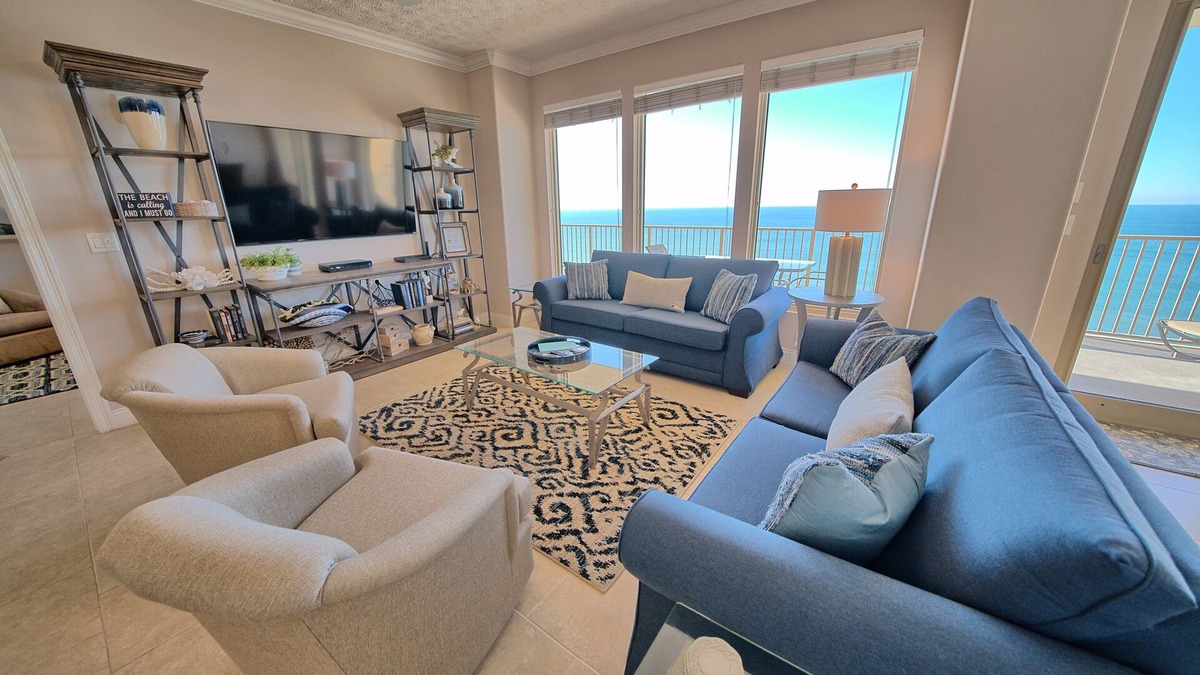 Thomas Drive Condo | BEAUTIFUL BEACH FRONT CONDO! 2 BDR/2 BA; FREE BEACH SERVICE, WI-FI!