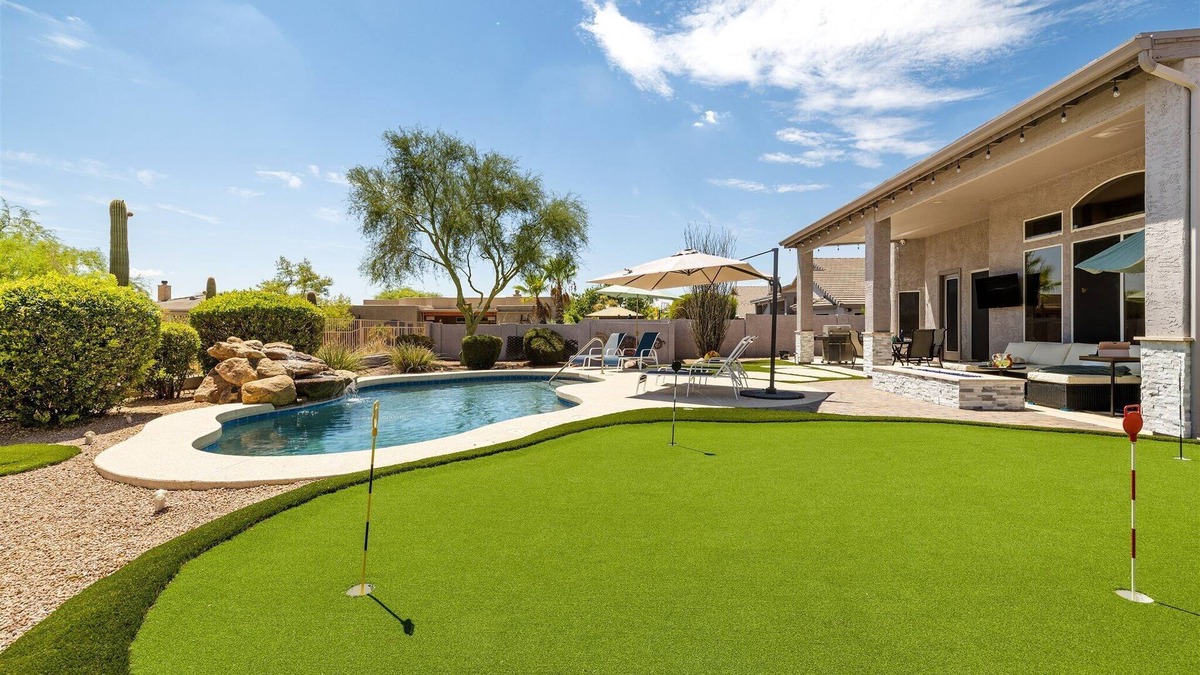 Desert View Village House | Beautiful Cave Creek Hm w/Hot Tub, Pool, Putting Grn, 4 bedrooms