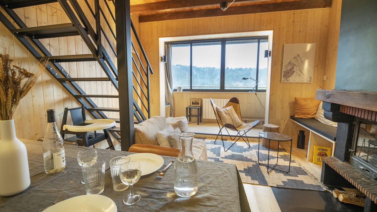 Greolieres les Neiges Condo | Beautiful chalet apartment with wood-burning stove and whirlpool bath