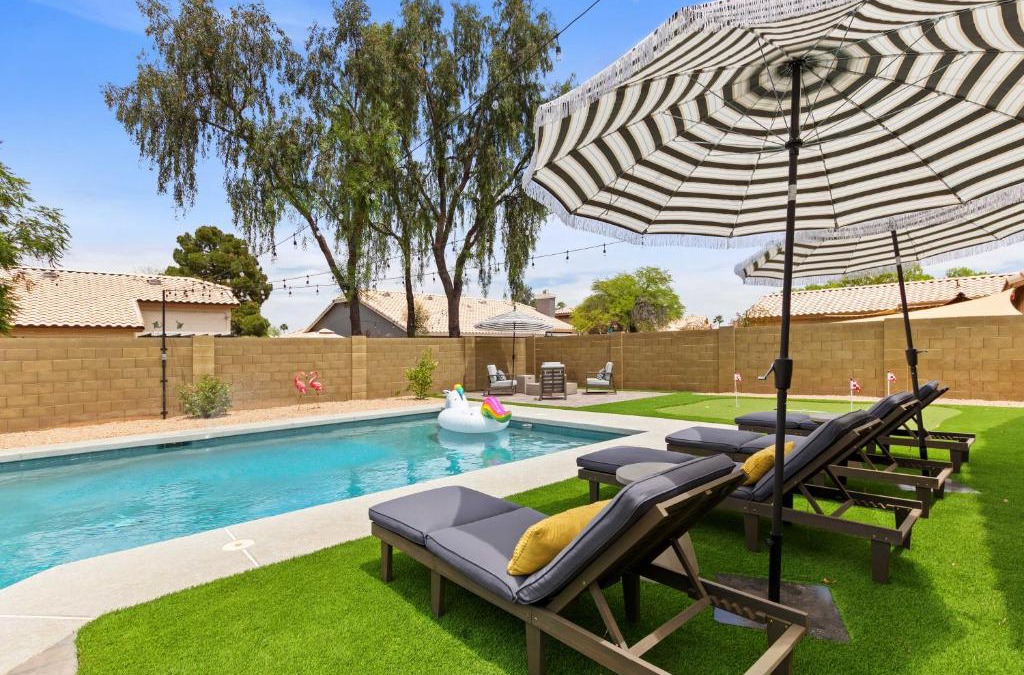 Chandler House | Beautiful Chandler Escape with Putting Green and Pool!