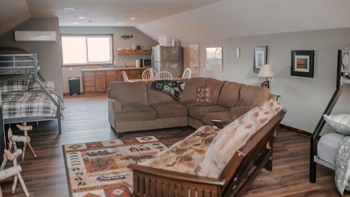 Devils Lake Apartment | Beautiful, Cozy Loft in Devils Lake!