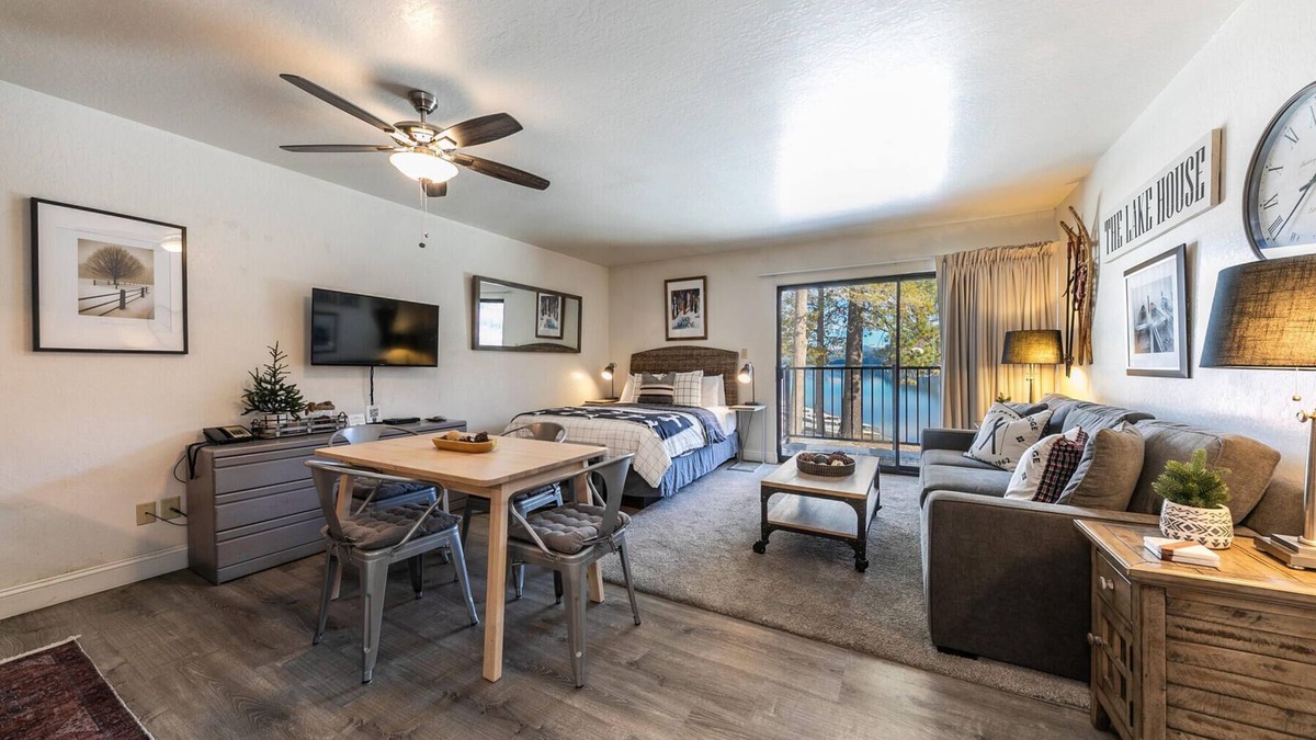 Downtown Condo | Beautiful Deluxe Studio w/Lake View #245 at Donner Lake Village