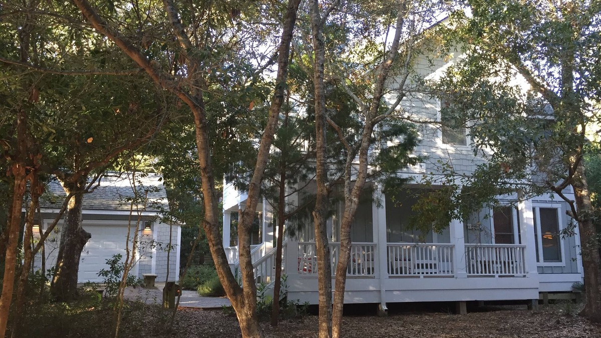 Bald Head Island House | Beautiful forest home within walking distance to the maritime market and beach!