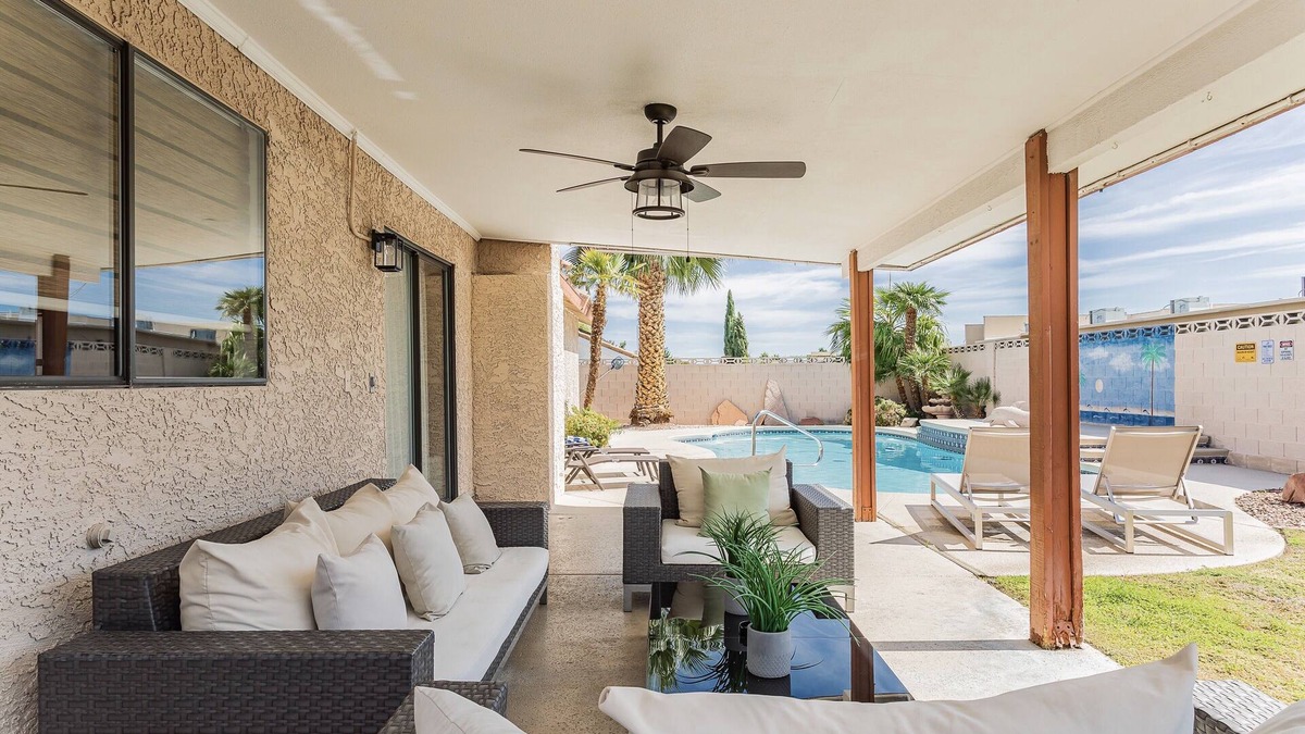 Chinatown House | Beautiful Home w/Sparkling Swimming Pool, 4 Miles To The Strip, Pet Friendly!