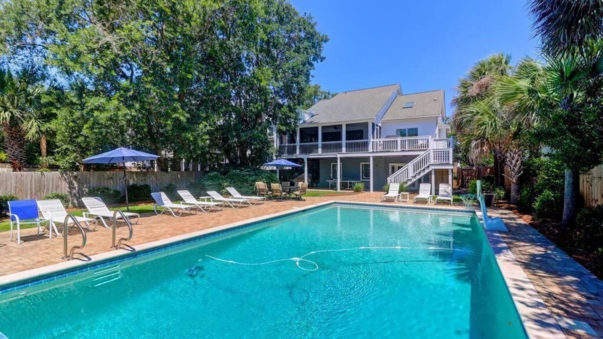 Isle of Palms House | Beautiful home with a gorgeous saltwater pool, 1 block from the beach - 806 Carolina